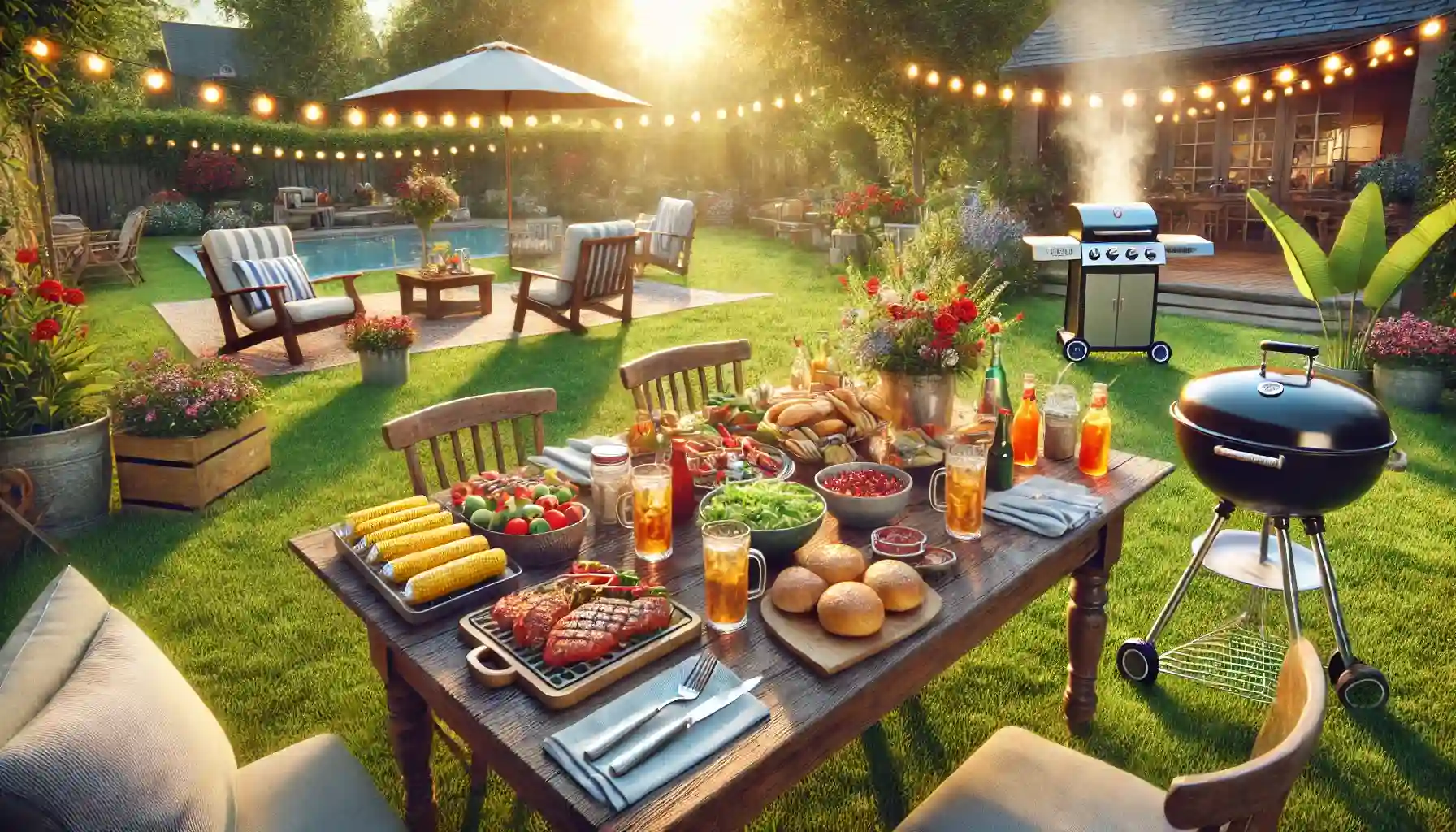 BBQ in de achtertuin