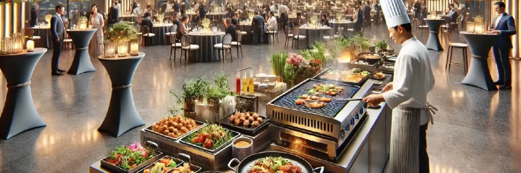 live cooking op catering